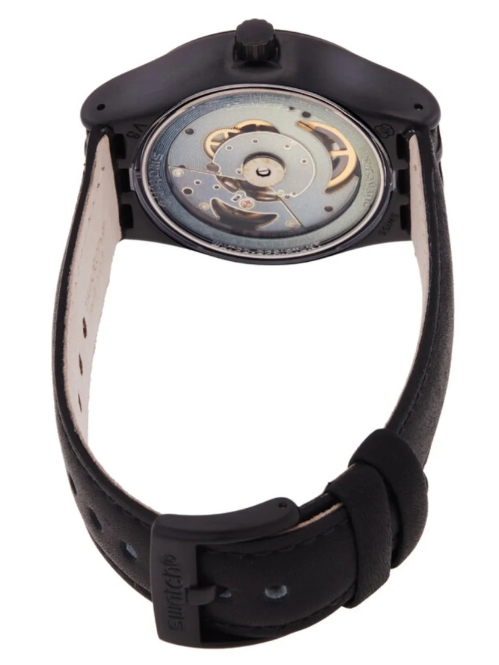 Swatch Blackcloak Mechanism SISTEM51 Automatic Watch (YIB408)